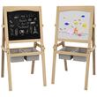 Tabla tip sevalet pentru desen/pictura, cu 2 fete, 3 in 1, 2 compartimente, 58x50.5x109 cm