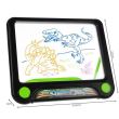 Tableta grafica/desenat, magnetica, pentru copii, 4 markere, LED, 3xAAA, 24.5x21x2 cm