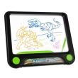 Tableta grafica/desenat, magnetica, pentru copii, 4 markere, LED, 3xAAA, 24.5x21x2 cm