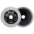 Disc diamantat turbo subtire, dublu segmentat, placi ceramice, taiere umeda si uscata, 125x22.23x1.3 mm, Richmann Exclusive