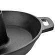 Tigaie fonta cu suport pentru pui la cuptor/gratar, 28x9 cm, Perfect Home