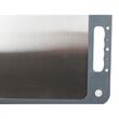 Tocator plastic cu suprafata antibacteriana din otel, Verk Group, gri, fata dubla, cu maner, 25x35 cm