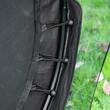 Trambulina copii 3-6 ani, 108x160 cm, cu plasa protectie, negru si albastru, max 45 kg