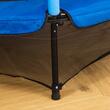 Trambulina copii 3-6 ani, 108x160 cm, cu plasa protectie, negru si albastru, max 45 kg