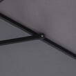 Umbrela gradina/terasa, stalp aluminiu, cu inclinatie, manivela, gri inchis, 270 cm