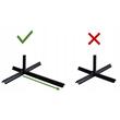 Umbrela gradina/terasa cu LED, Chomik, cu manivela, articulatie tip banana, bej, 300 cm