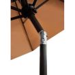 Umbrela gradina/terasa, cu inclinatie si manivela, maro, 3 m, Malatec 