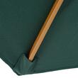 Umbrela gradina/terasa, stalp lemn, verde, 300 cm