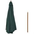 Umbrela gradina/terasa, stalp lemn, verde, 300 cm