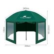 Umbrela pentru pescuit, tip cort, verde, 205x165/220 cm, Malatec