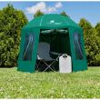 Umbrela pentru pescuit, tip cort, verde, 205x165/220 cm, Malatec