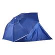 Umbrela plaja/gradina, 2 in 1, albastru si alb, 210 cm