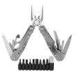 Unealta, briceag, multifunctional, 22 in 1, varfuri/biti, cu husa, inox, 16x12.5x1.5 cm, Springos