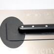 Gletiera inox, intarita, Premium Silver, 35.6x12 cm x 0.5 mm, maner piele Alcantara, Olejnik