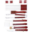 Ustensile pentru barbecue, grill, gratar, inox, cu geanta, set 19 piese, Strend Pro Grill