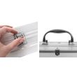 Ustensile pentru gratar, barbeque, inox, trusa aluminiu, set 5 piese, 35 cm, Kaminer