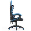 Scaun de gaming, negru-albastru, Infini Five 