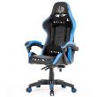Scaun de gaming, negru-albastru, Infini Five 