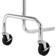 Suport mobil cu roti pentru haine, Songmics, reglabil, metal, argintiu, max 130 kg, 150x55x160 cm