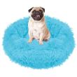 Culcus moale, pentru caine/pisica, albastru, 90 cm, Springos