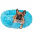 Culcus moale, pentru caine/pisica, albastru, 90 cm, Springos