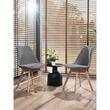 Scaun stil scandinav, stofa, lemn, gri, 49x55x82 cm, Alta