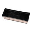 Ghiveci pentru flori, Strend Pro, model efect lemn, 47x15x17 cm
