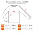 Bluza termica Basic, negru, marimea S/M, NEO