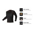 Bluza termica Basic, negru, marimea S/M, NEO