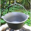 Ceaun/tuci din fonta cu maner din inox, capacitate 10.8 litri