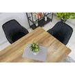 Scaun stil scandinav, Artool, Lugo, catifea, metal, negru, 57.5x56.5x86.5 cm