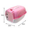 Cusca/geanta pentru transport caine/pisica, Verk Group, plastic, roz si alb, 48x32x30 cm