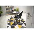 Scaun stil scandinav, Artool, Terni, catifea, metal, negru, 50x62x86 cm
