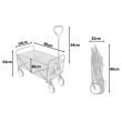 Carucior gradina pliabil 75 kg 