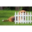 Gard de gradina decorativ, din plastic, alb, 3.5 m x 52 cm