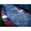 Set 10 bucati bordura decorativa efect caramida 2.1m, 2 x lampa LED incarcare solara