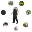 Pantaloni cu pieptar, salopeta, pentru pescuit, cu bretele ajustabile, cizme, marimea 40, IsoTrade