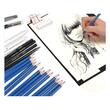 Set desenat/schite in creion, Verk Group, cu accesorii, grafit, carbune, 32 buc