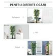 Planta bambus artificiala cu ghiveci, verde, 180 cm