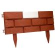 Gard ornamental cu iluminare solara, 45x30 cm, set 4 buc