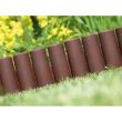 Palisada/bordura pentru gradina, maro, set 8 buc, 27x24 cm, 2.16 m