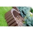 Palisada/bordura pentru gradina, maro, set 8 buc, 27x24 cm, 2.16 m
