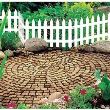 Gard de gradina decorativ, din plastic, alb, 3.2 m x 35 cm