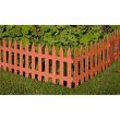 Gard de gradina decorativ, din plastic, maro deschis, 3.2 m x 35 cm