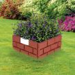 Gard de gradina decorativ, cu iluminare solara, set 4 buc, 42x29 cm