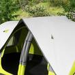 Cort camping, 6-8 persoane, impermeabil, cu ferestre, geanta, verde, alb, gri, 450x215x180 cm