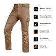 Pantaloni de lucru NEO Mix&Match canvas maro XXL/56 - pictograme caracteristici