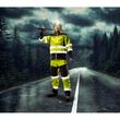 Pantaloni reflectorizanti softshell Visibility, galben, marimea L/52, NEO