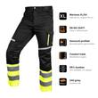 Pantaloni reflectorizanti Mix&Match Slim negru-galben XL/54 NEO - pictograme caracteristici