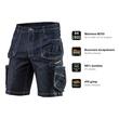 Pantaloni scurti de lucru NEO Denim M/50 - pictograme caracteristici